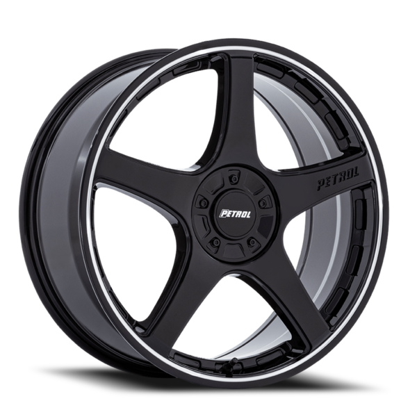 P2E GBML Gloss Black Machined-Lip