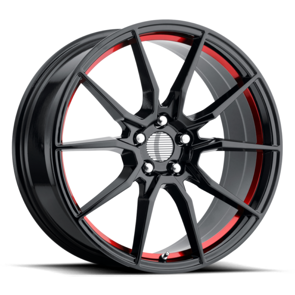 PR Gloss Black Red-Machined