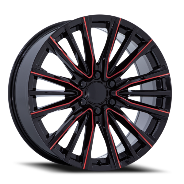 PR GBMR Gloss Black Milled-Red