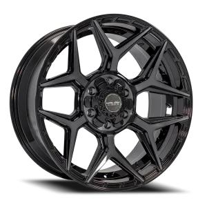 4PLAY 4P06 B1 22x12 6x135/6x139.7 -44 Black