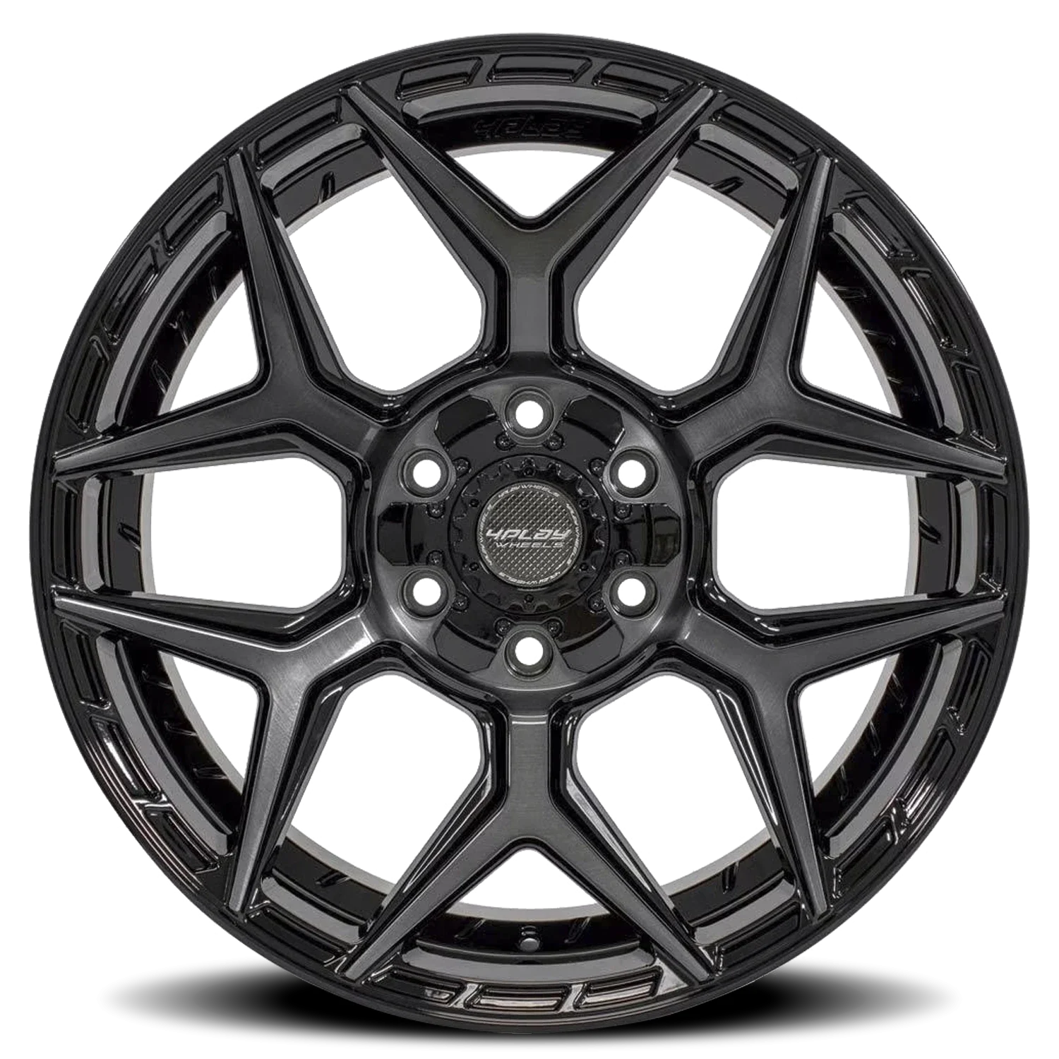 4PLAY 4P06 B1 22x12 6x135/6x139.7 -44 Black - Image 3