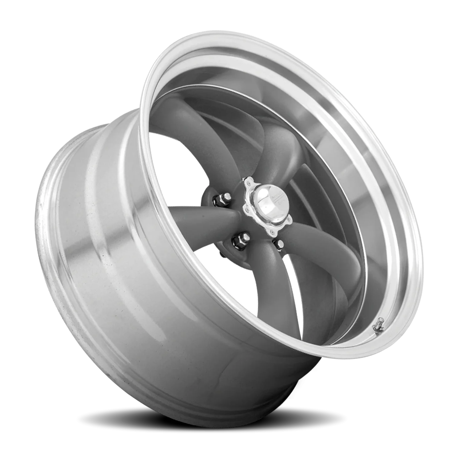 American Racing Classic Torq Thrust II VN215 15x8 5x120.65 -18 Gray - Image 2