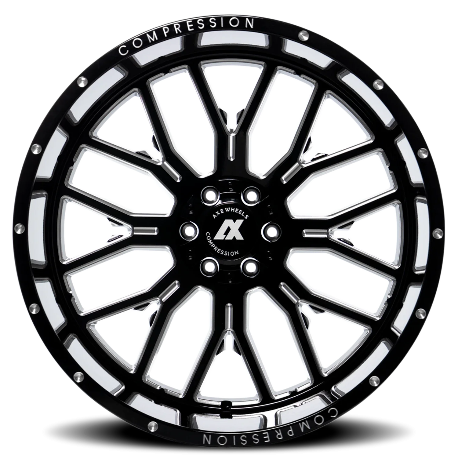 Axe AX6.0 24x12 8x165 -44 Black - Image 2