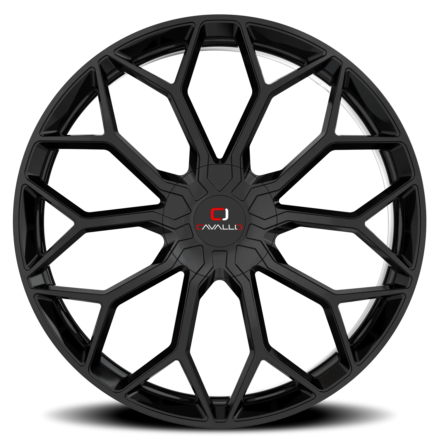 Cavallo CLV-44 20x8.5 5x108/5x114.3 +35 Black - Image 2