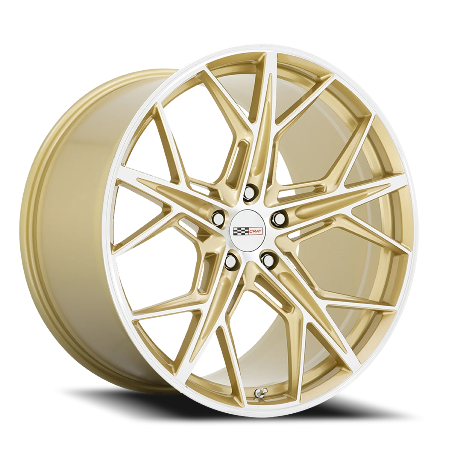 Cray Hammerhead 22x12 5x120 +52 Gold