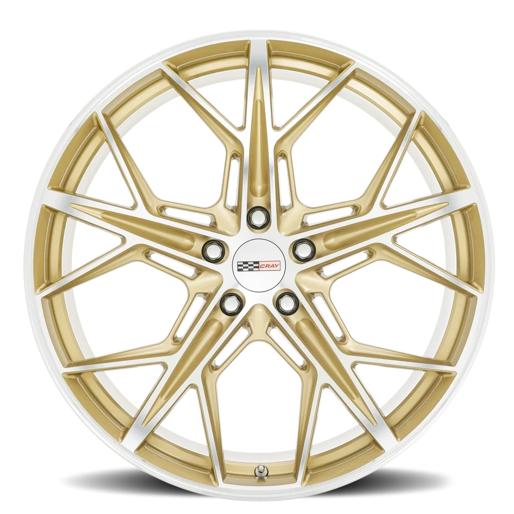 Cray Hammerhead 22x12 5x120 +52 Gold - Image 3