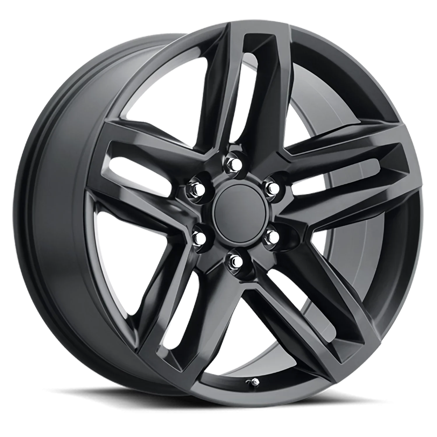 Factory Reproductions FR 94 Cheverolet Silverado Z71 Split 5 Replica SB 22x9 5x139.7 +15 Black