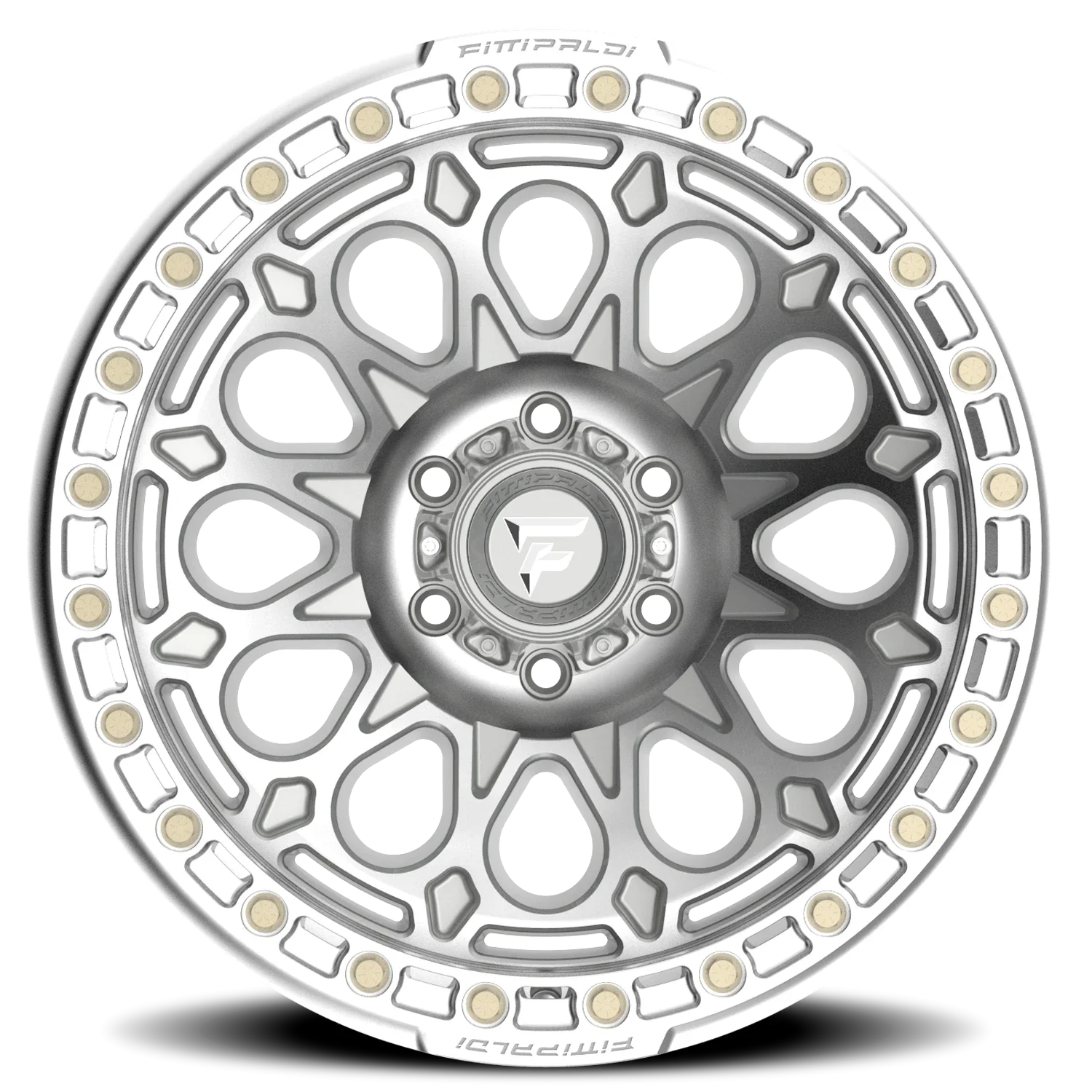 Fittipaldi Offroad Beadlock Series FB153M 17x9 6x135 -15 Silver - Image 3