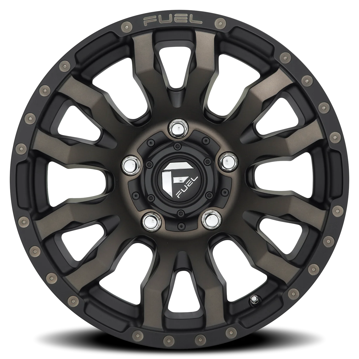Fuel Blitz D674 20x10 5x139.7 -18 Black - Image 3
