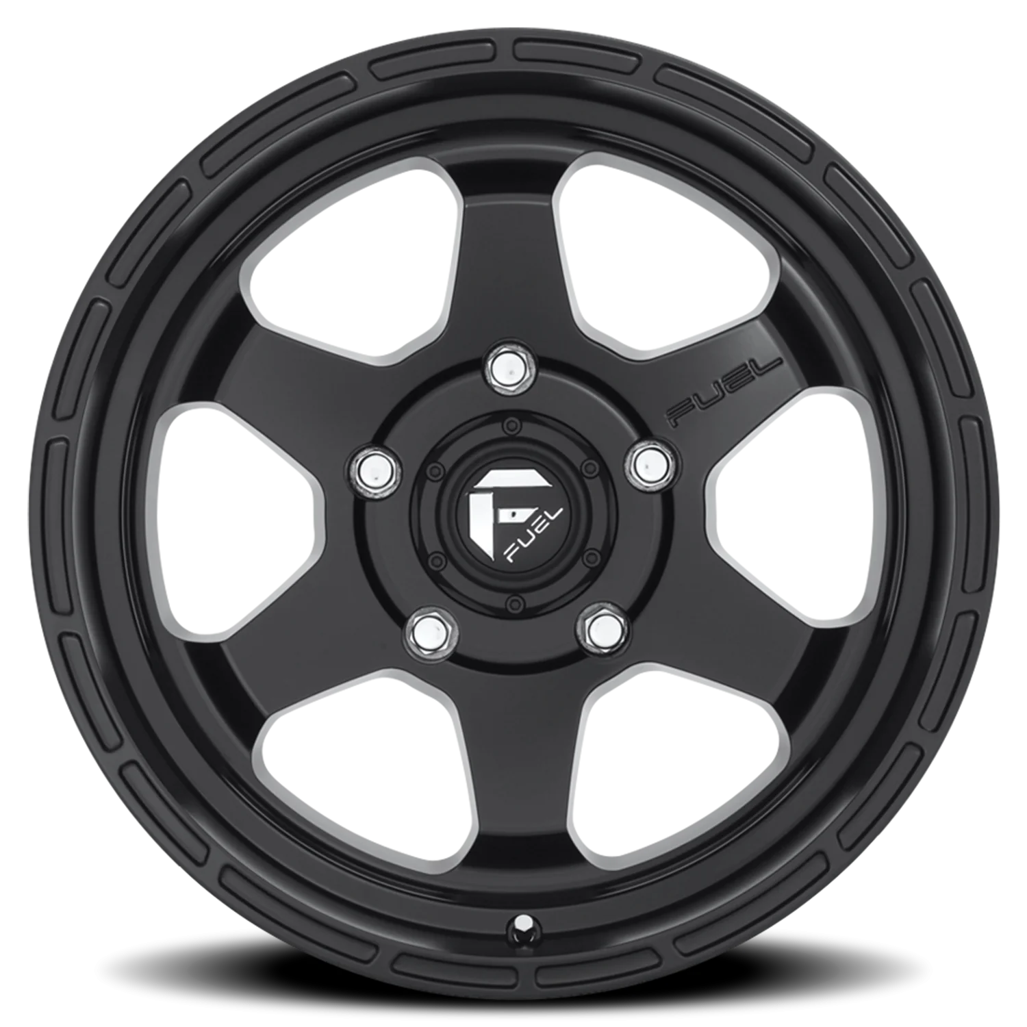 Fuel Shok D664 17x9 5x127 -12 Black - Image 3