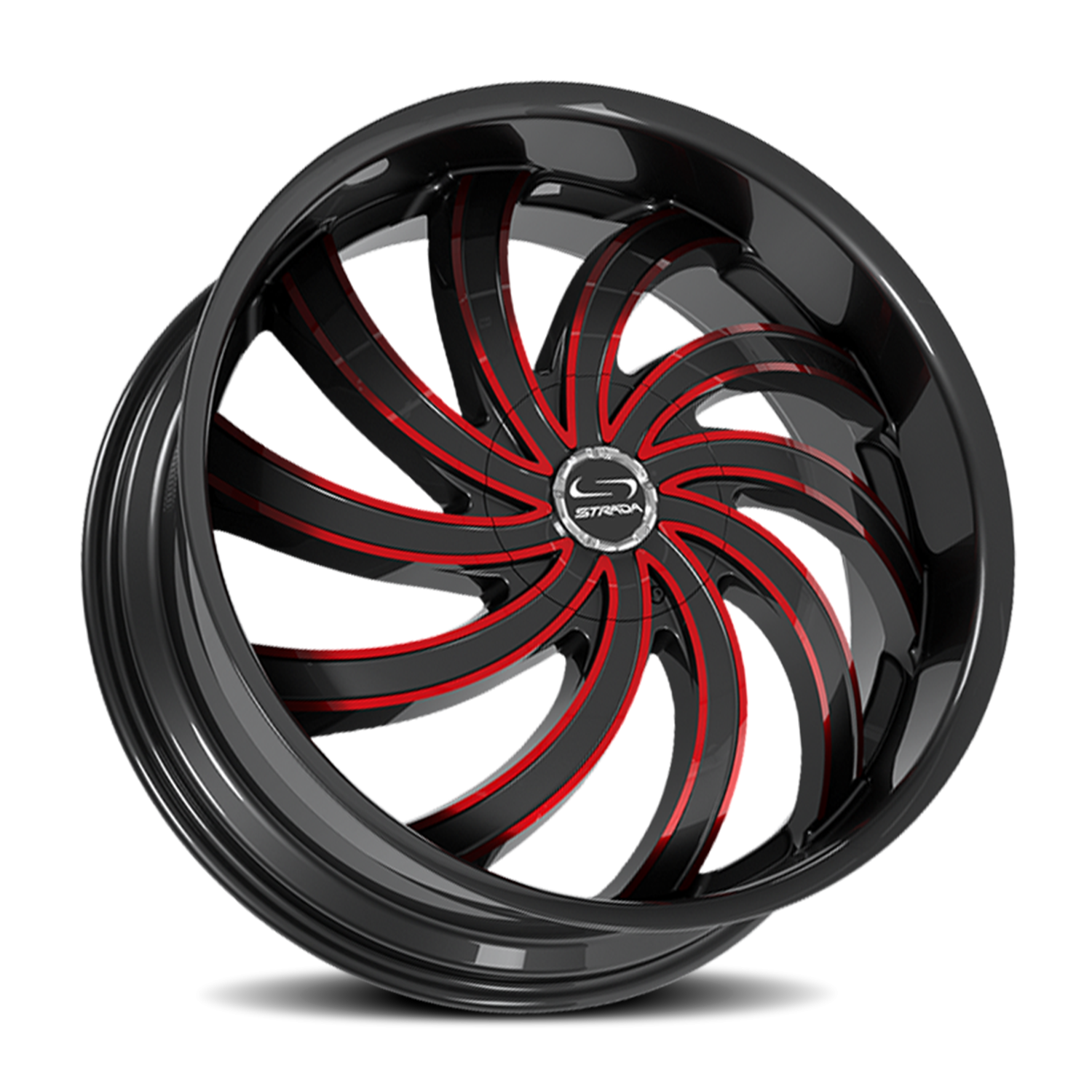 Strada Flame 20x8.5 5x114.3 +35 Black - Image 2