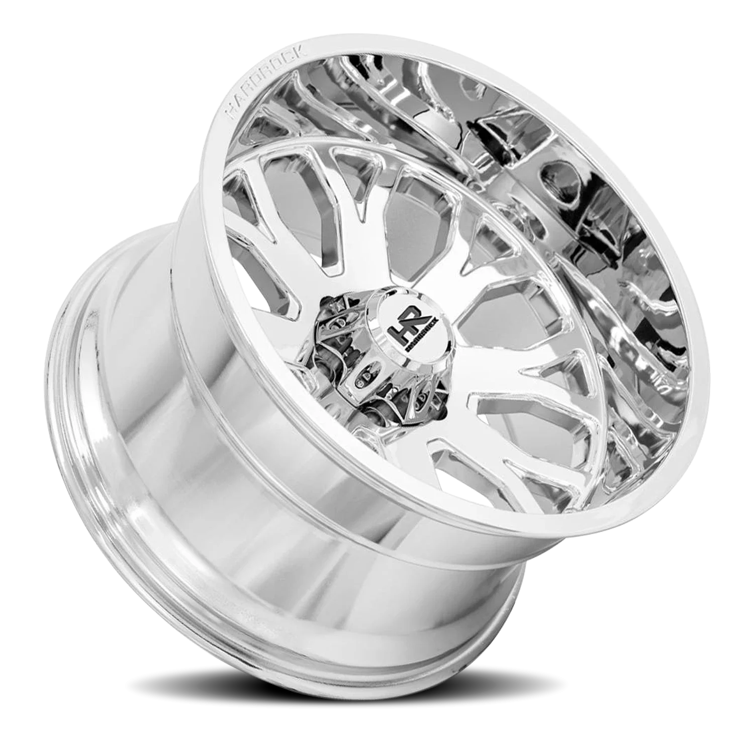 Hardrock Offroad Slammer Xposed H504 20x12 6x139.7 -44 Chrome - Image 2
