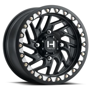 Hostile Jigsaw UTV Beadlock H316 SB 15x7 4x156 +13 Black