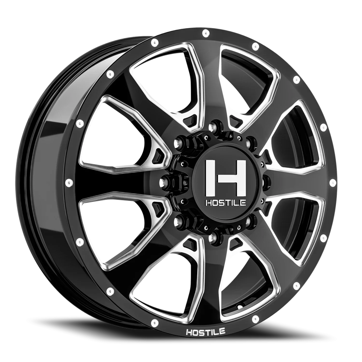Hostile Kodiak Dually H403 BC 20x8.25 8x210 +123 Black