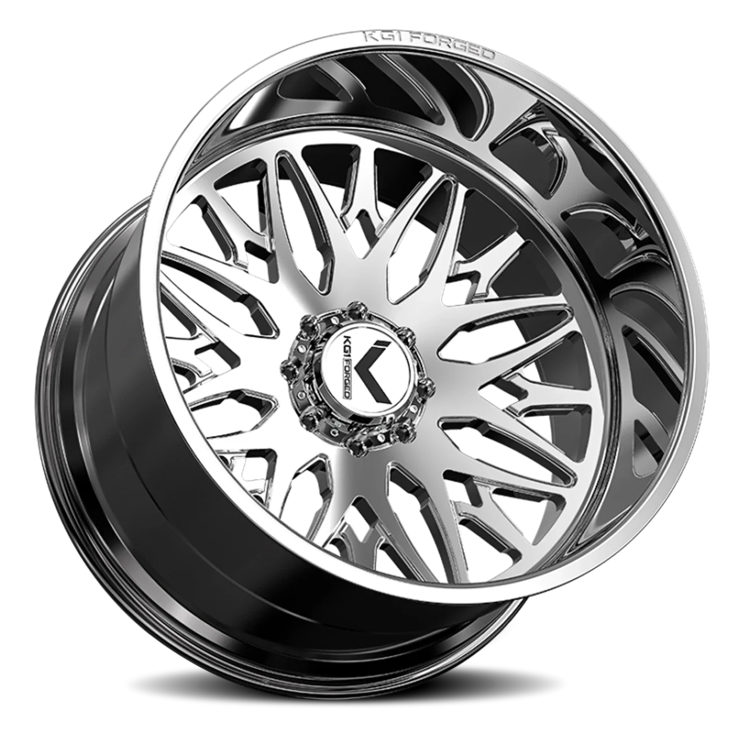KG1 Forged Trident KC014 26x14 8x165.1 -76 Polished - Image 2