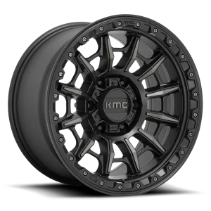 KMC Carnage KM547 GY 17x9 5x127 -12 Black