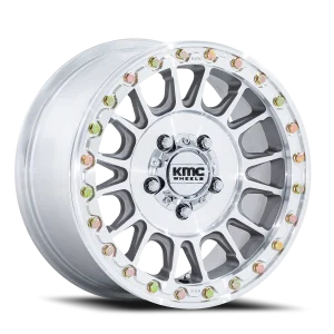 KMC Impact UTV Beadlock KS239DX 15x7 4x156 +10 Silver