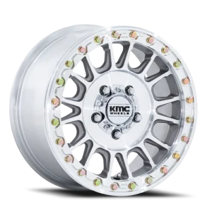 KMC Impact UTV Beadlock KS239DX 15x10 5x114.3 Silver