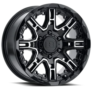 Level 8 Slingshot 20x9 6x132 +10 Black