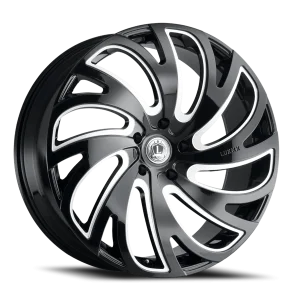 Luxxx Alloys 23 22x8.5 5x120 +30 Black