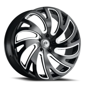 Luxxx Alloys 23 22x9.5 6x139.7 +30 Black