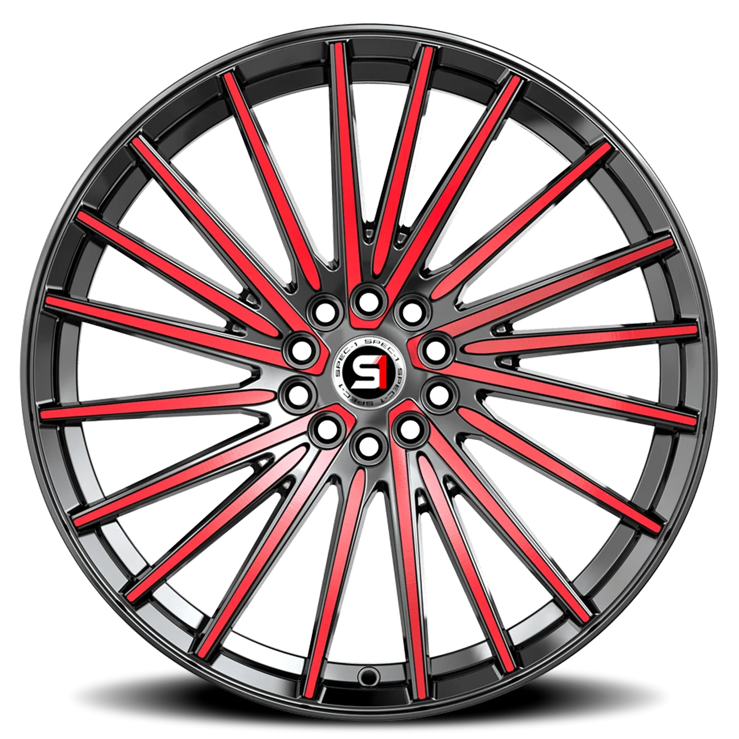 Spec-1 SP-68 20x8.5 5x112/5x114.3 +38 Black - Image 3