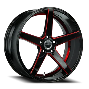 Strada Perfetto 22x9 5x115 +15 Black