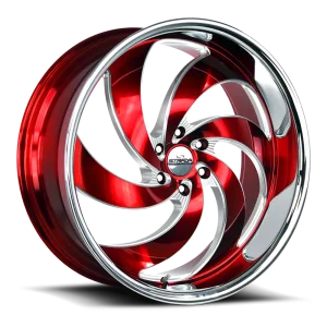 Strada Street Classics Retro 6 24x10 6x135 +24 Red