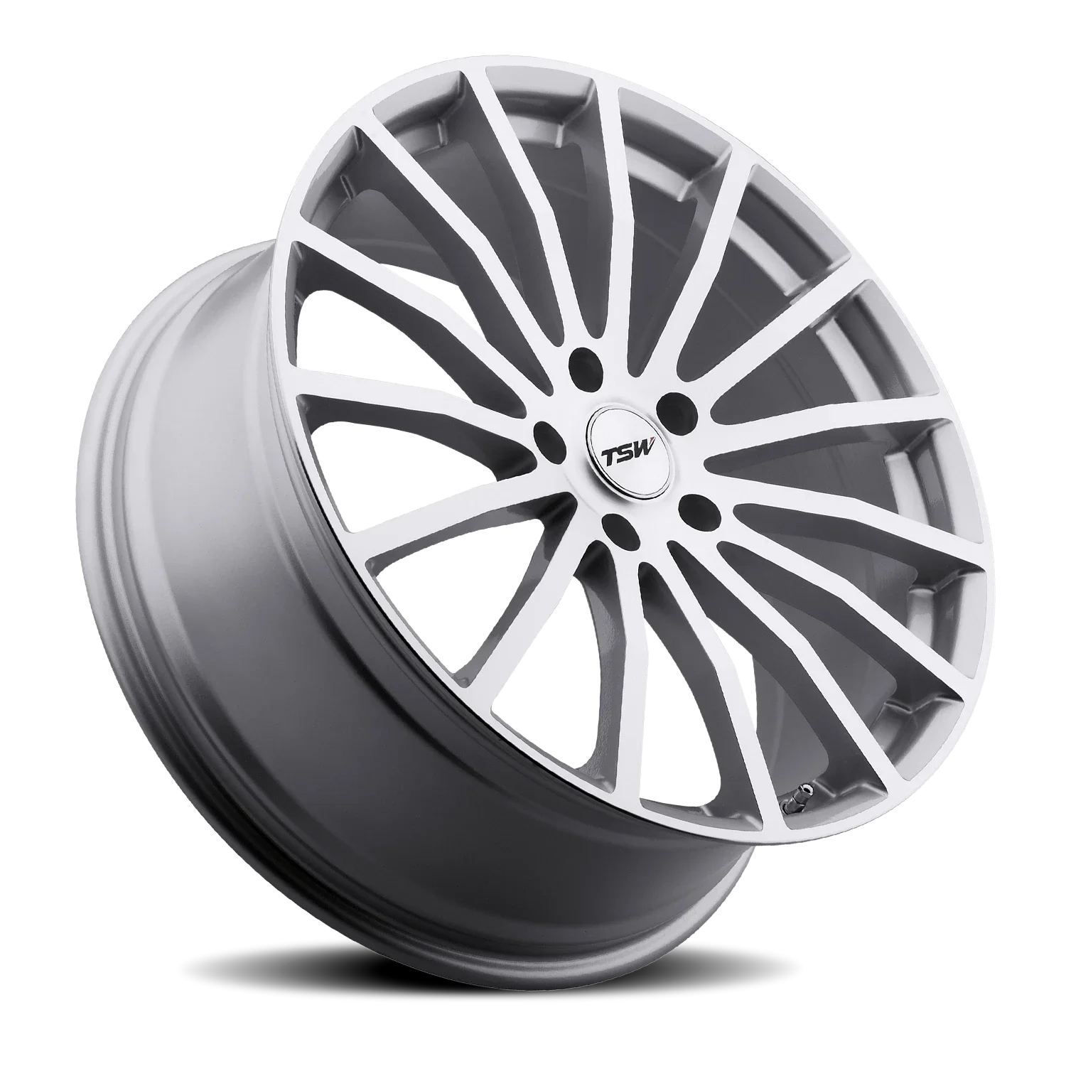 TSW Mallory 5 20x10 5x114.3 +25 Silver - Image 2
