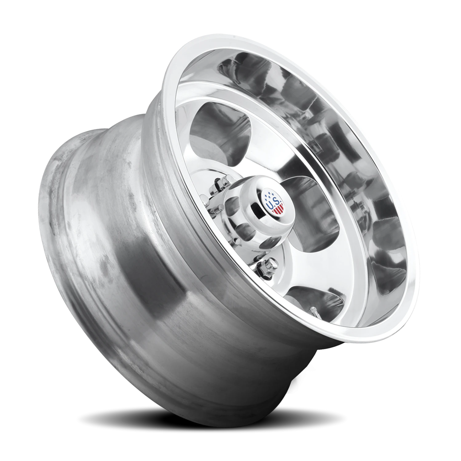 US Mags Indy U101 15x5 5x120.65 -12 Polished - Image 2