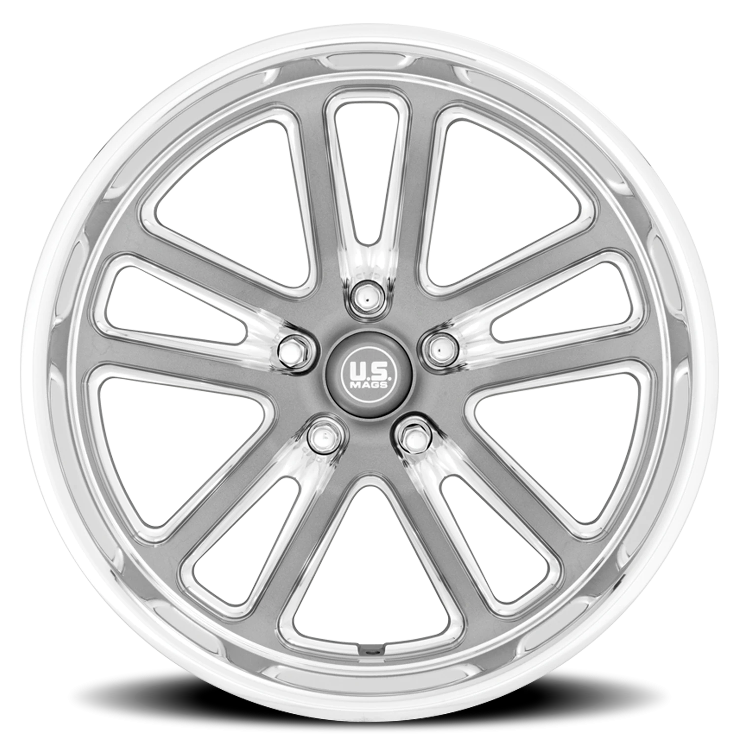 US Mags Bullet U130 20x9.5 5x120.65 +1 Gray - Image 3