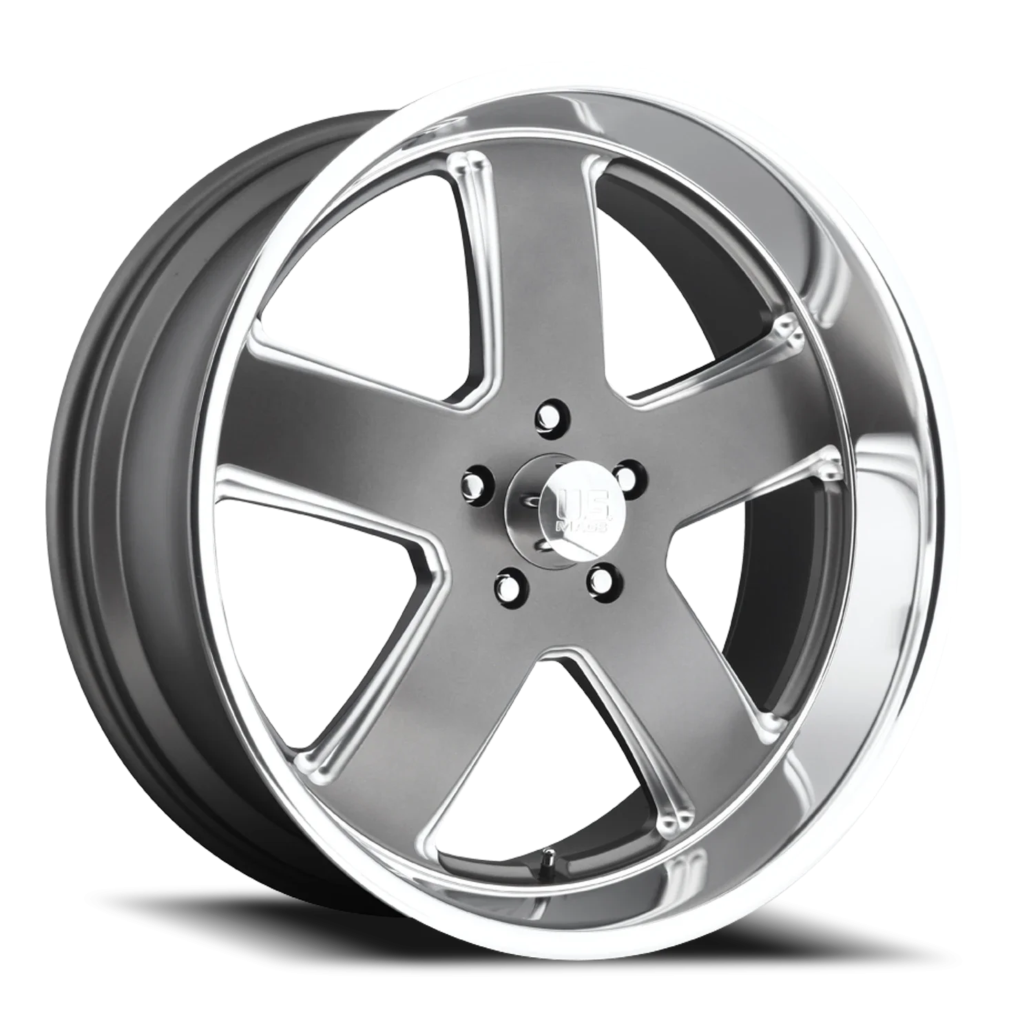 US Mags Hustler U118 20x9.5 5x127 +1 Gray