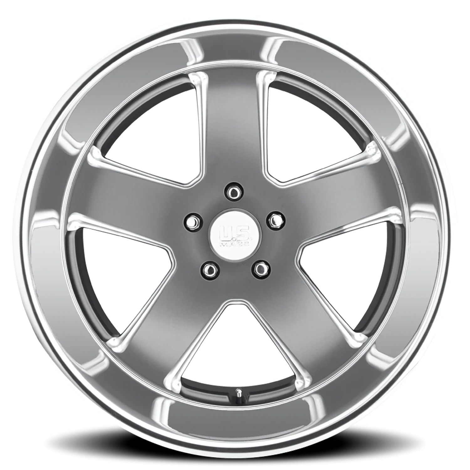 US Mags Hustler U118 20x9.5 5x127 +1 Gray - Image 3