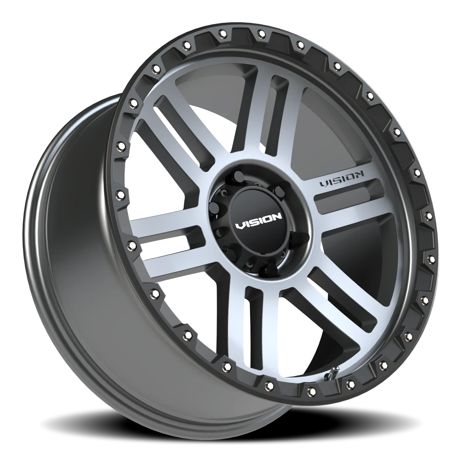 Vision 354 Manx 2 SGBL 20x9 6x135 +12 Gray - Image 2