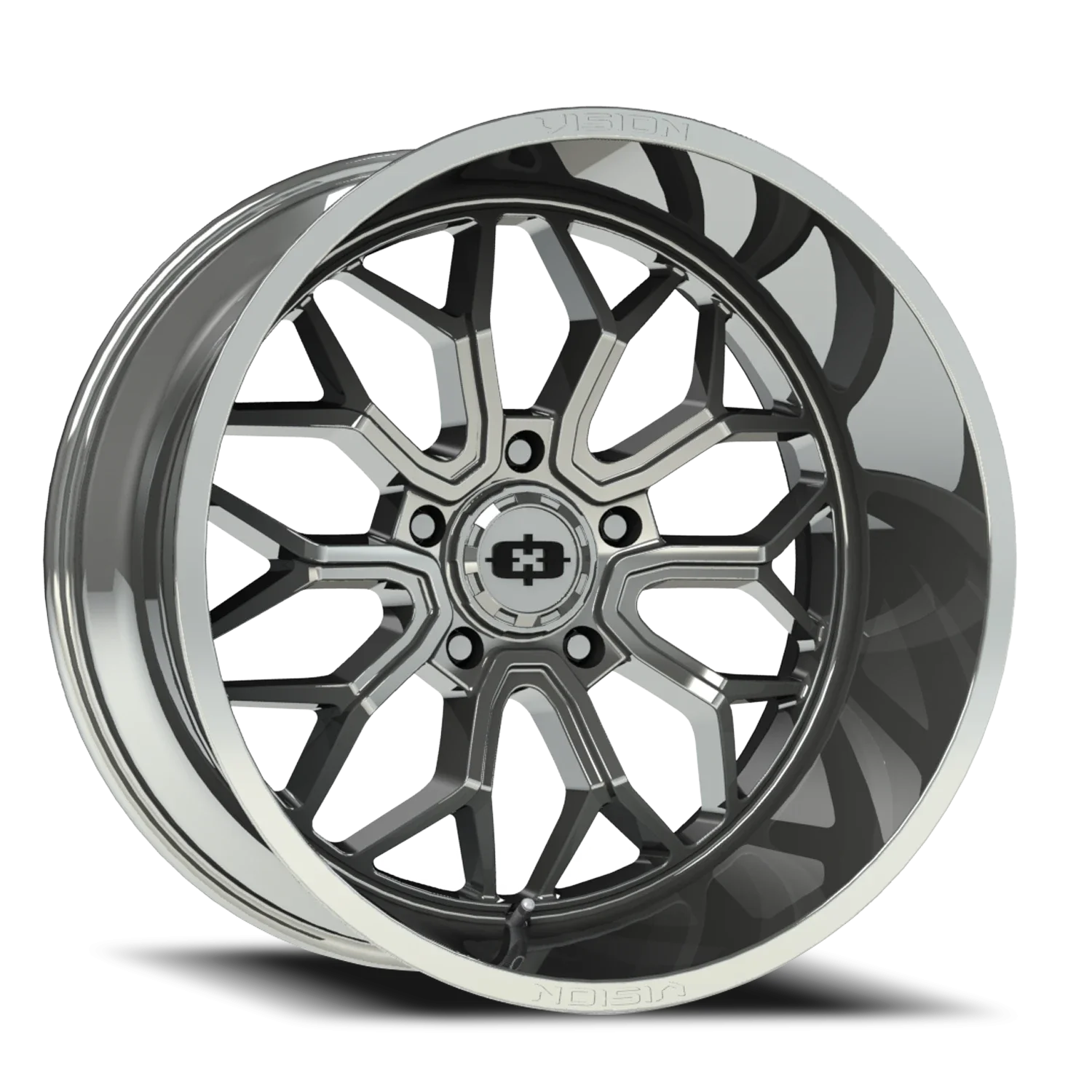 Vision 402 22x12 5x139.7 -51 Chrome