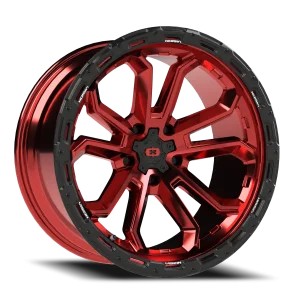 Vision 405 20x10 5x127 +5 Red