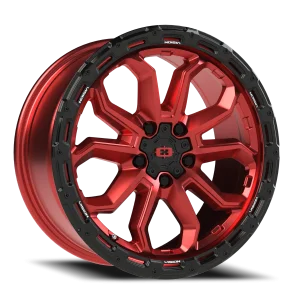 Vision 405 17x8 5x114.3 +30 Red