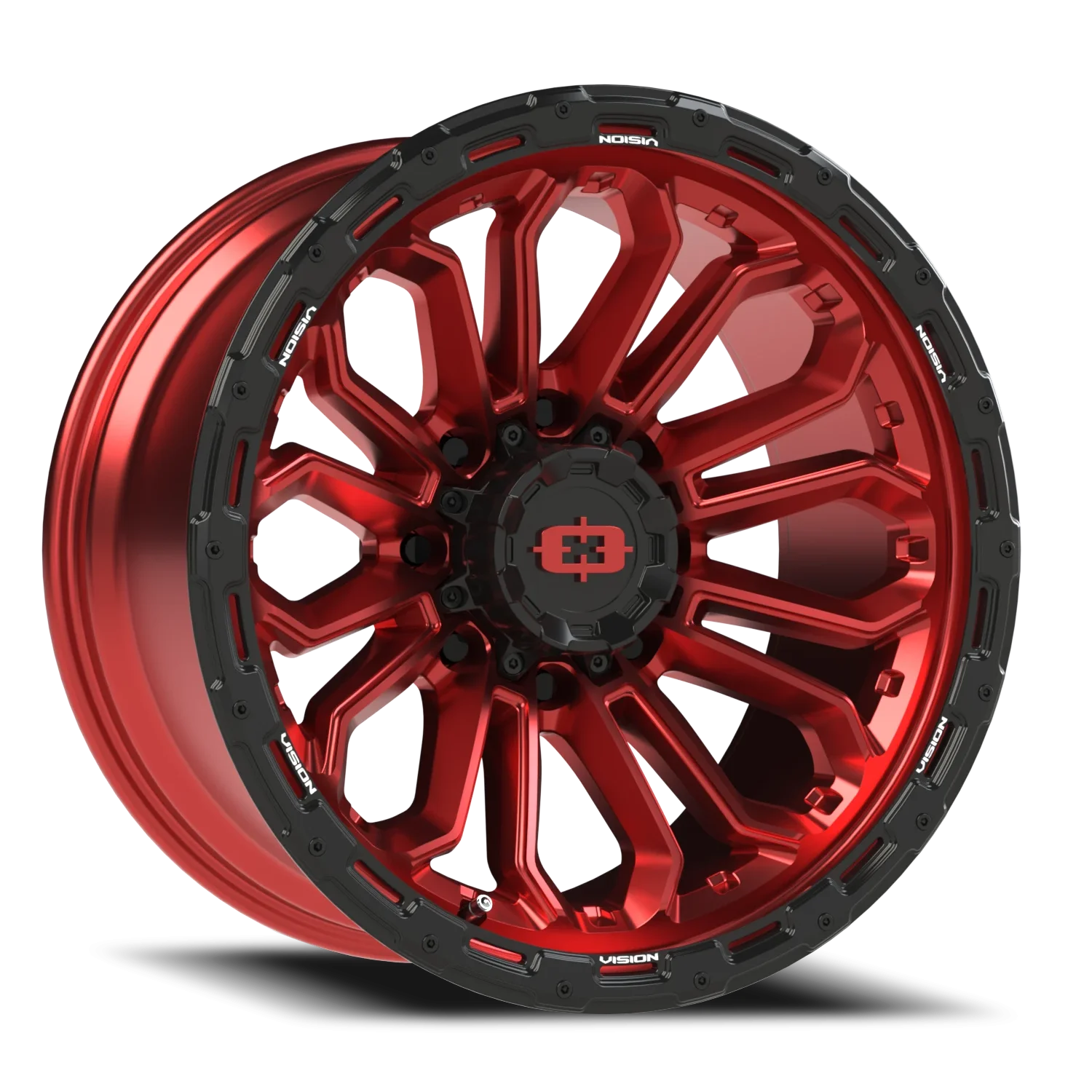 Vision 405 20x10 8x170 +5 Red