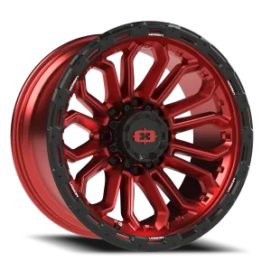 Vision 405 20x10 8x165.1 +5 Red