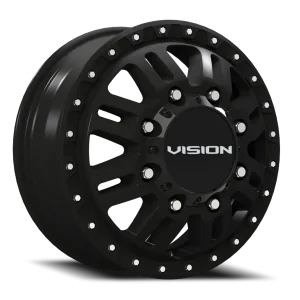 Vision 408 Manx 2 Dually SB 17x6.5 8x200 +121 Black
