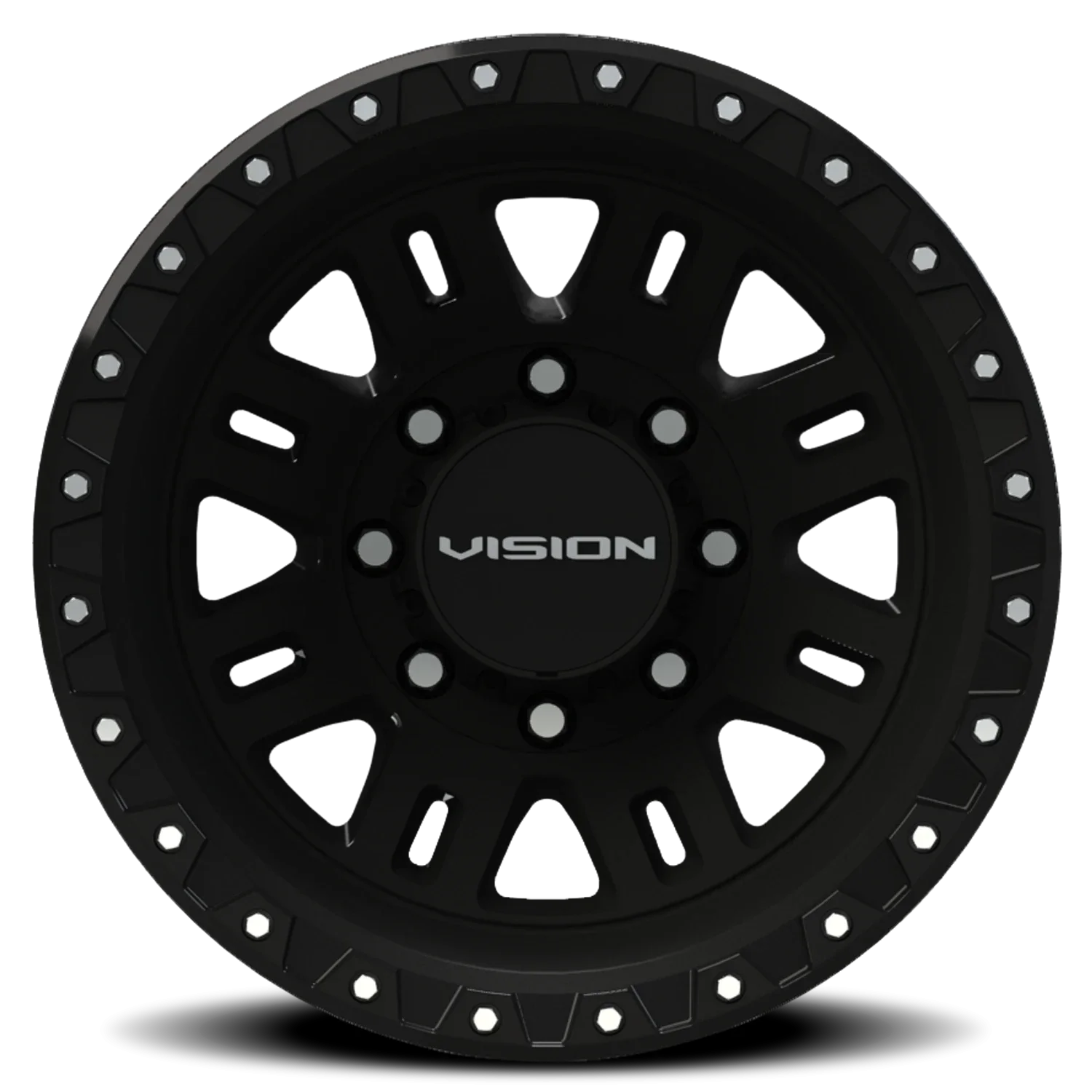 Vision 408 Manx 2 Dually SB 16x6 8x165.1 -137 Black - Image 2
