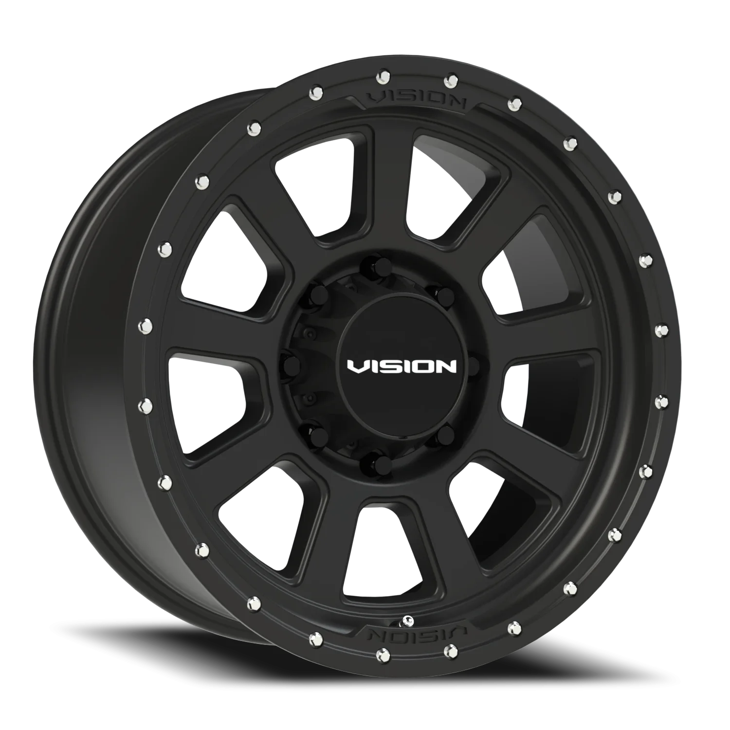 Vision 350 17x9 8x165.1 +12 Black