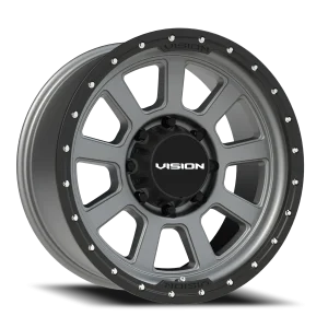 Vision 350 17x9 8x165.1 +12 Gray