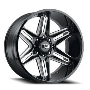 Vision 363 24x12 8x170 -51 Black