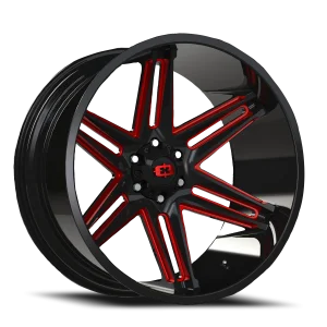 Vision 363 24x12 6x139.7 -51 Black
