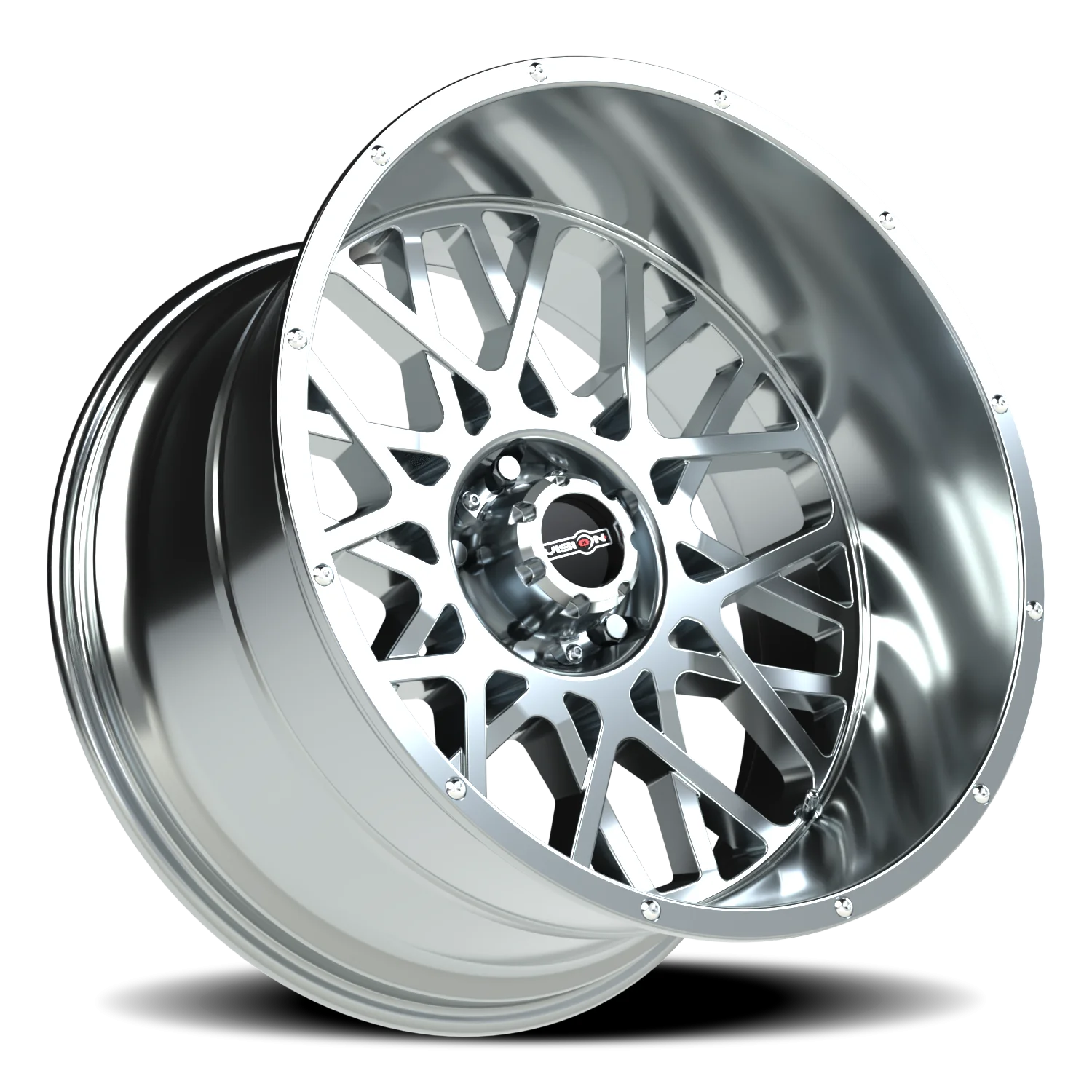 Vision 412 18x9 5x139.7 +12 Chrome - Image 2