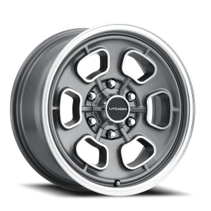 Vision 148 17x8 6x139.7 +19 Gray