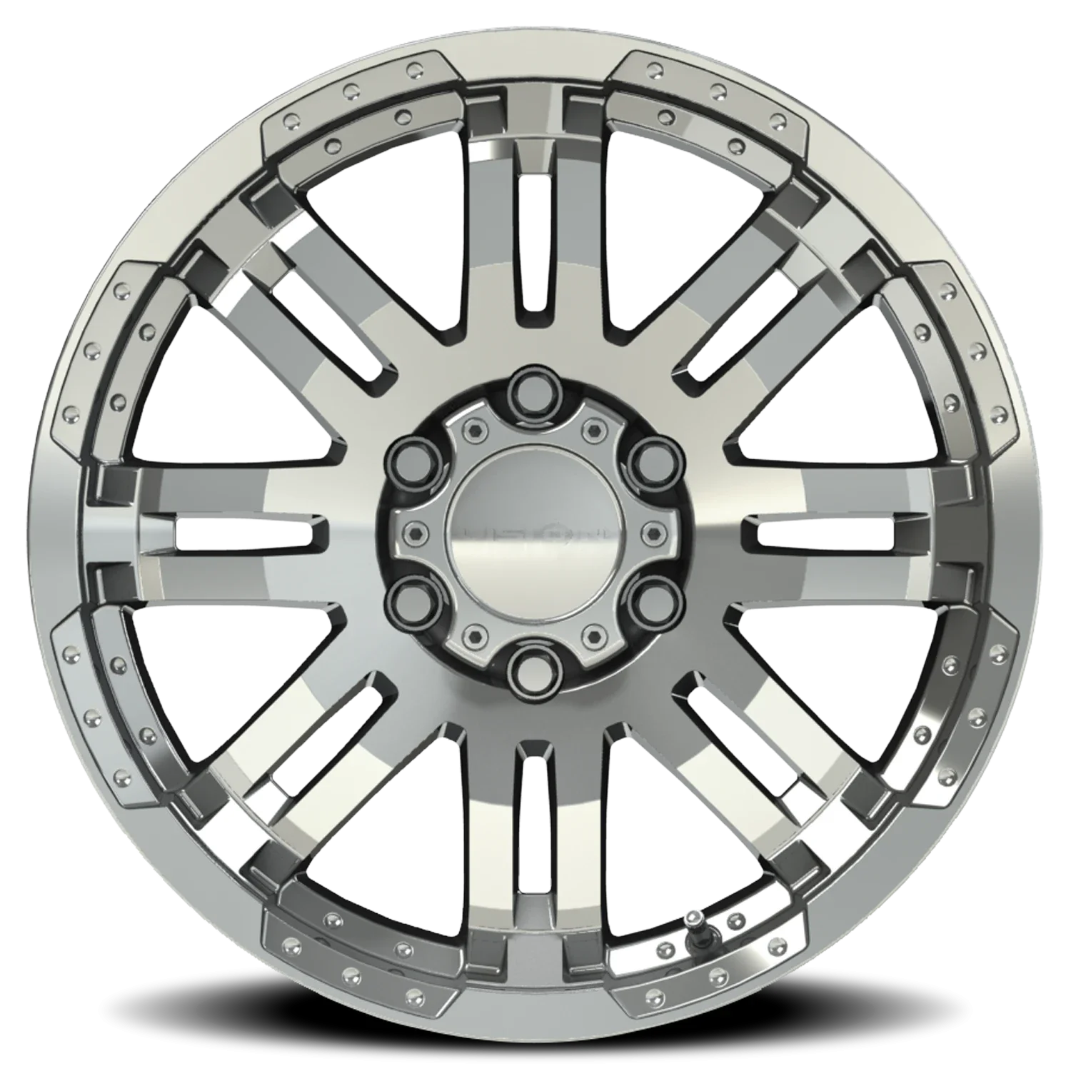 Vision 375 17x8.5 6x139.7 +25 Chrome - Image 3