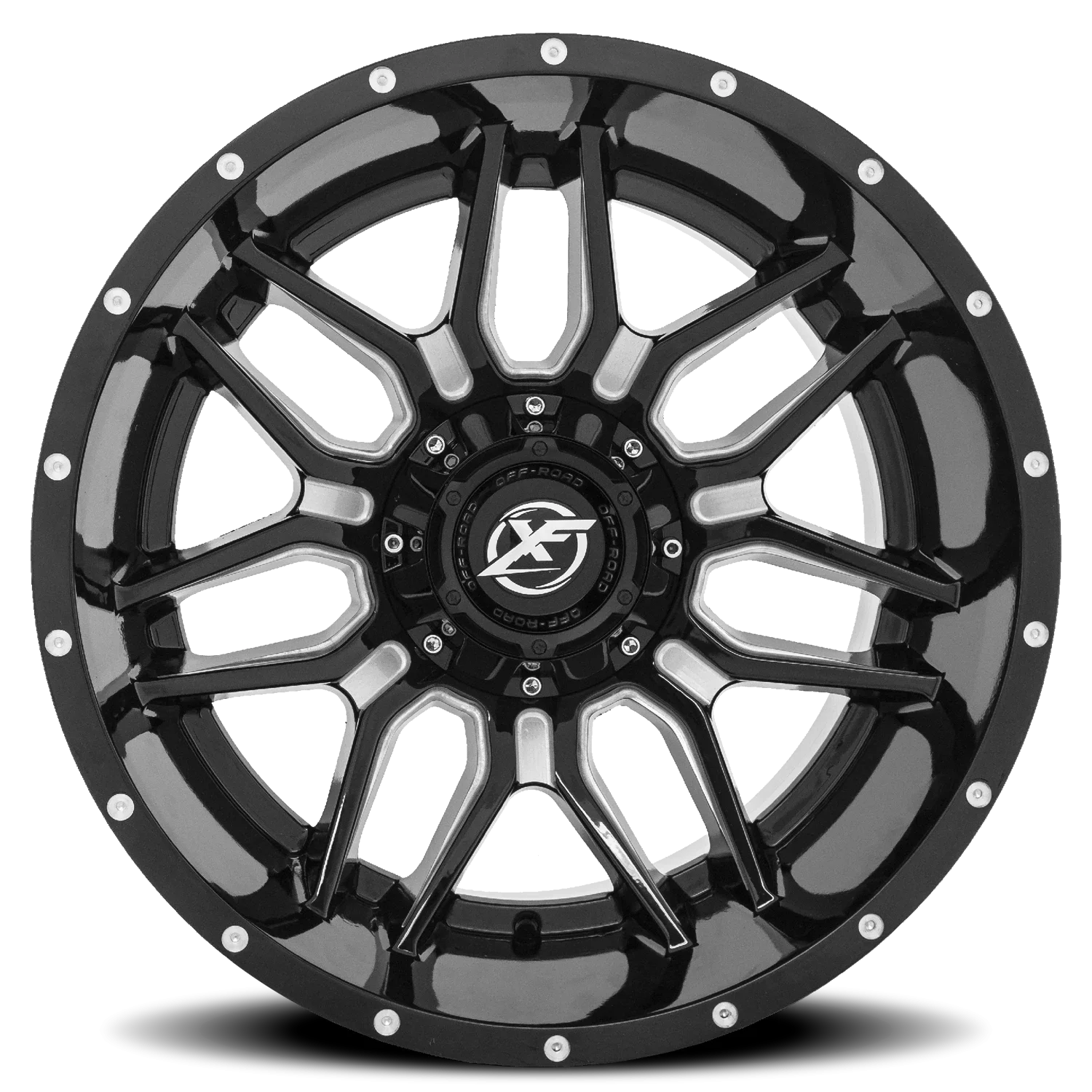 XF Off-Road XF-222 20x10 5x139.7/5x150 -12 Black - Image 2