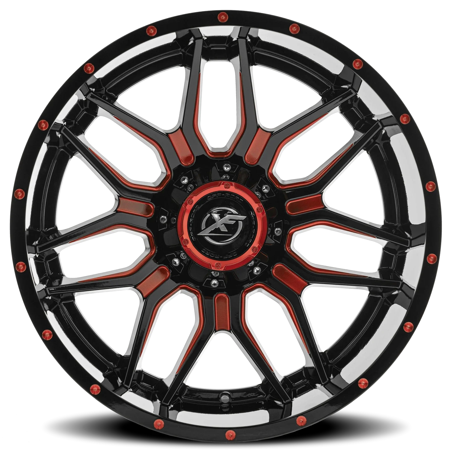 XF Off-Road XF-222 20x10 6x135/6x139.7 -24 Black - Image 2